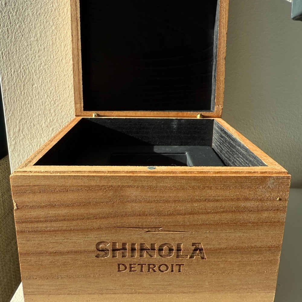 Shinola Natural Wood Storage Box - Picture 4 of 6